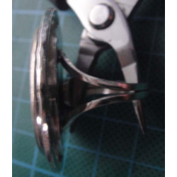 Green Stone Silver Ring_1364