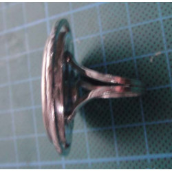 Green Stone Silver Ring_1364