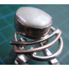 Silver ring with mother of pearl stone_1365
