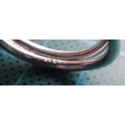 Mavi-beyaz geçişli oval doğal taşlı gümüş yüzük_1367