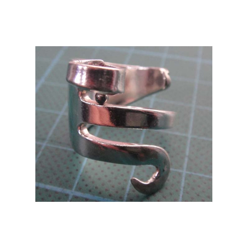 Silver spiral wrap ring _1370