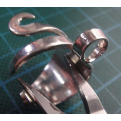 Silver spiral wrap ring _1370