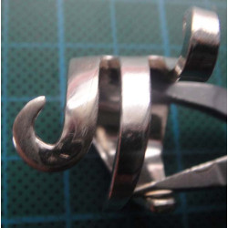 Silver spiral wrap ring _1370