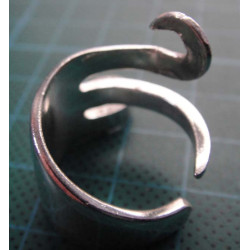 Silver spiral wrap ring _1370