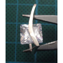 Silver ring with square solitaire stone_1373