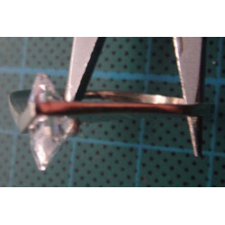 Silver ring with square solitaire stone_1373