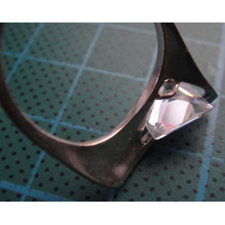 Silver ring with square solitaire stone_1373