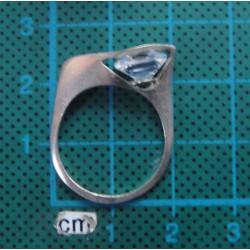 Silver ring with square solitaire stone_1373