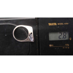 Kare tektaş gümüş yüzük_1373