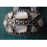 Silver ring with mother of pearl and marcasite_1374