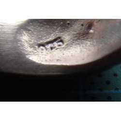 Silver ring with mother of pearl and marcasite_1374