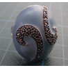 Silver ring with blue oval stone and marcasite swirl_1375