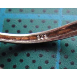 Siyah taşlı çiçek motifli Gümüş yüzük_1377