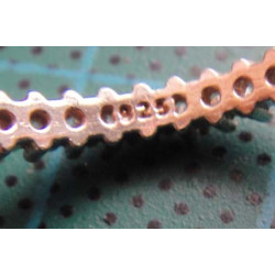 Rose gold thin silver eternity ring with single row stones_1380