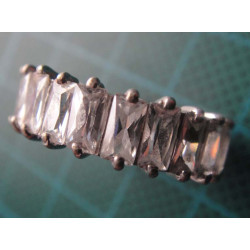 Silver baguette eternity ring_1382