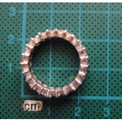 Silver baguette eternity ring_1382