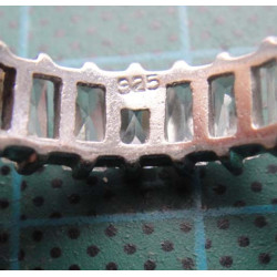 Silver baguette eternity ring_1382