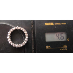 Silver baguette eternity ring_1382