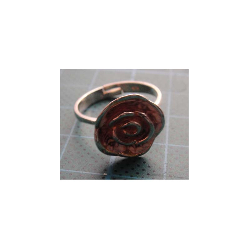Rose gold colored silver rose flower ring_1385