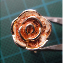 Rose gold colored silver rose flower ring_1385