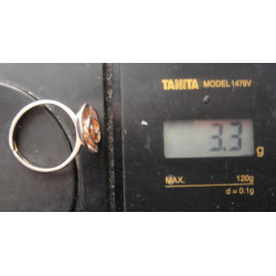 Rose gold colored silver rose flower ring_1385