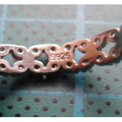 Silver lace pattern ring_1386