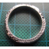 Silver ring with dot hole pattern_1390
