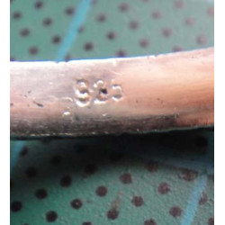 Silver ring with dot hole pattern_1390