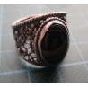 Silver ring with oval tiger eye stone_1391