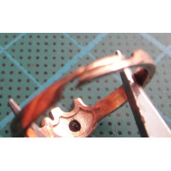 Lacivert taşlı fil motifli gümüş yüzük_1399