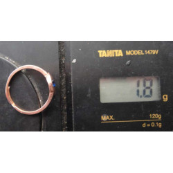 Gold colored elephant motif silver ring with blue stone_1399