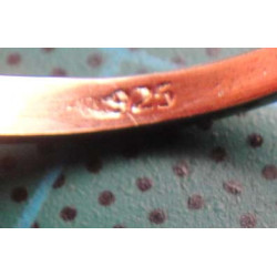 Gold colored turtle motif silverring with black stone_1400