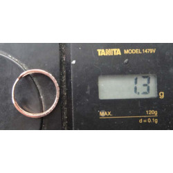 Zircon & Braided Double Band Silver Ring_1403