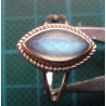 Moonstone Rope Edge Silver Ring_1405