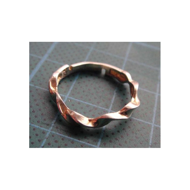 Wavy Band Silver Ring_1408