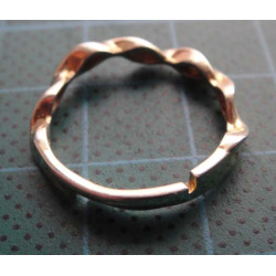 Wavy Band Silver Ring_1408