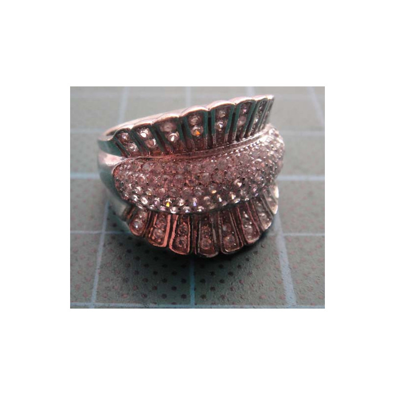 Zircon Dome Silver Ring_1409