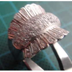 Zircon Dome Silver Ring_1409