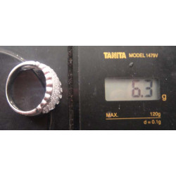 Zircon Dome Silver Ring_1409