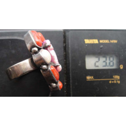 Mercan ve İnci Taşlı Gümüş Yüzük_1413