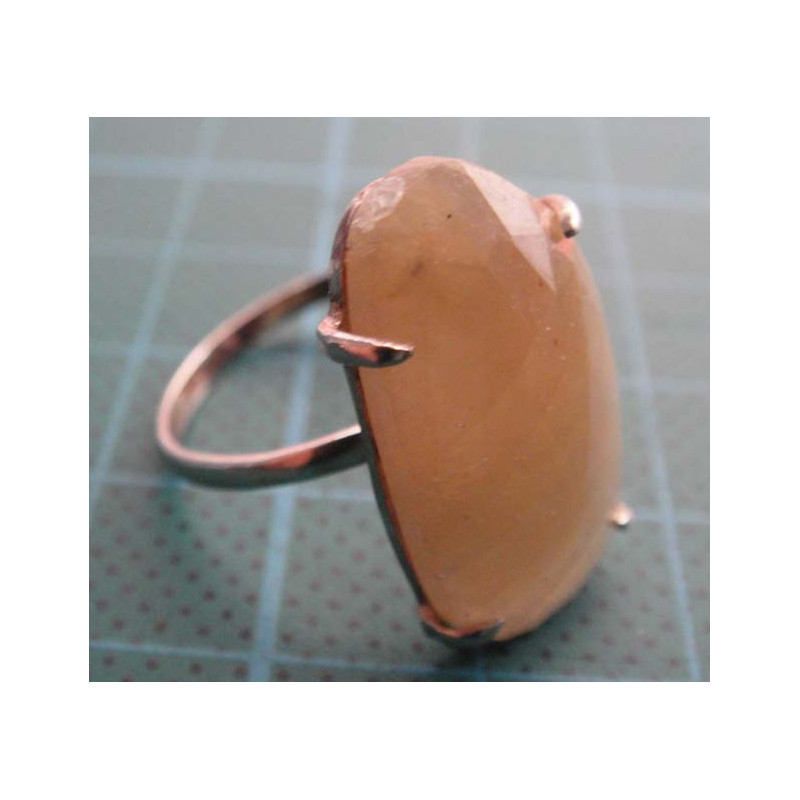 Citrine Stone Silver Ring_1416