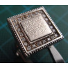 Verse Engraved Zircon Silver Ring_1417