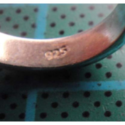 Verse Engraved Zircon Silver Ring_1417