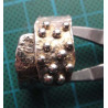 Granule & Hammered Wide Band Silver Ring_1418