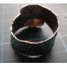 Granule & Hammered Wide Band Silver Ring_1418