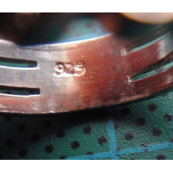 Triple Row Zircon Silver Ring_1419