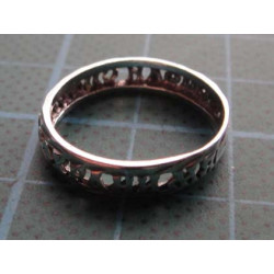 Russian Prayer Engraved Silver Ring_1421