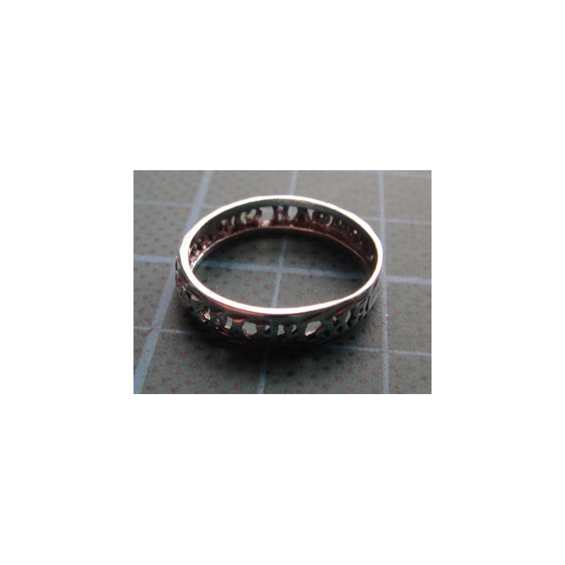 Russian Prayer Engraved Silver Ring_1421