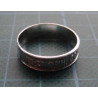 Russian Prayer Engraved Silver Ring1422