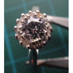 Zircon Solitaire Silver Ring_1423